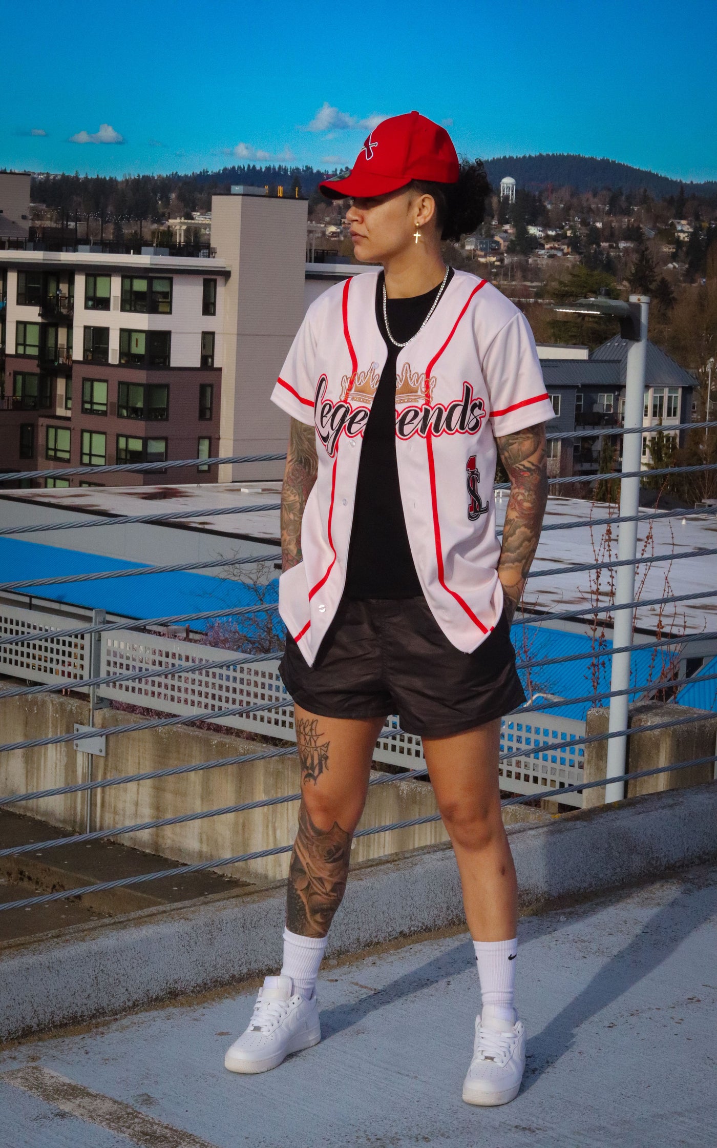 "Rose Red" Legends Baseball Jersey